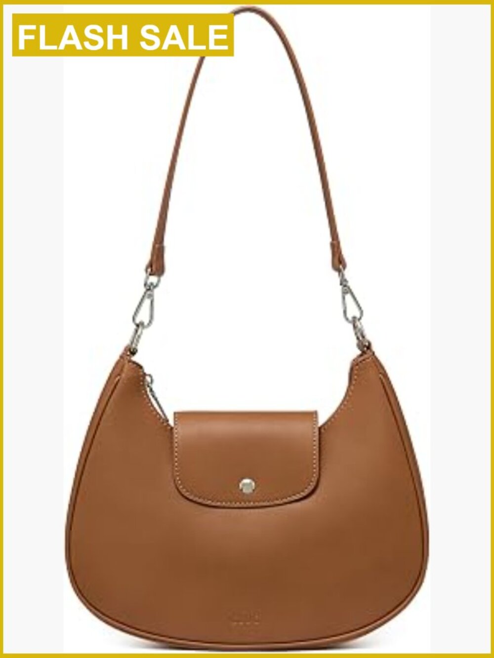 RFID Blocking Vegan Leather Hobo Handbag with Adjustable Crossbody Strap